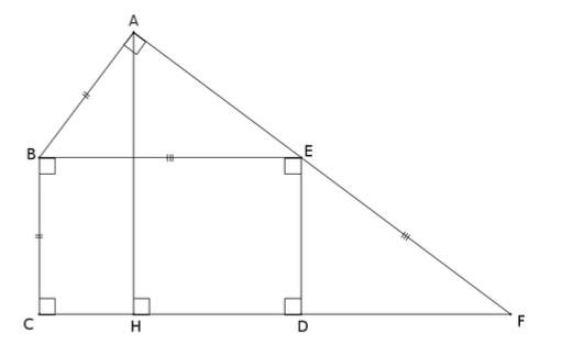 Figure géométrique rectangle et triangle exercice 2 de Mathématique brevet des collèges  annales 2023