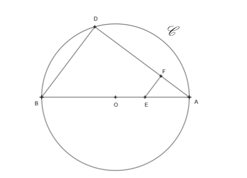 Cercle avec triangle et droites parallèles de mathématique du brevet des collèges annales 2024